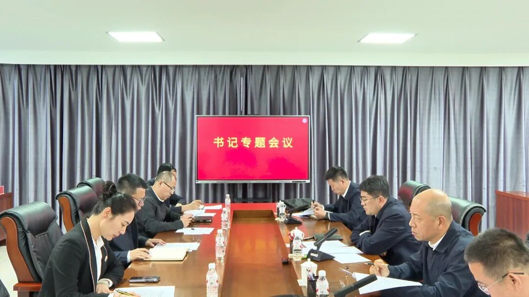 市委书记王浩主持召开书记专题会议